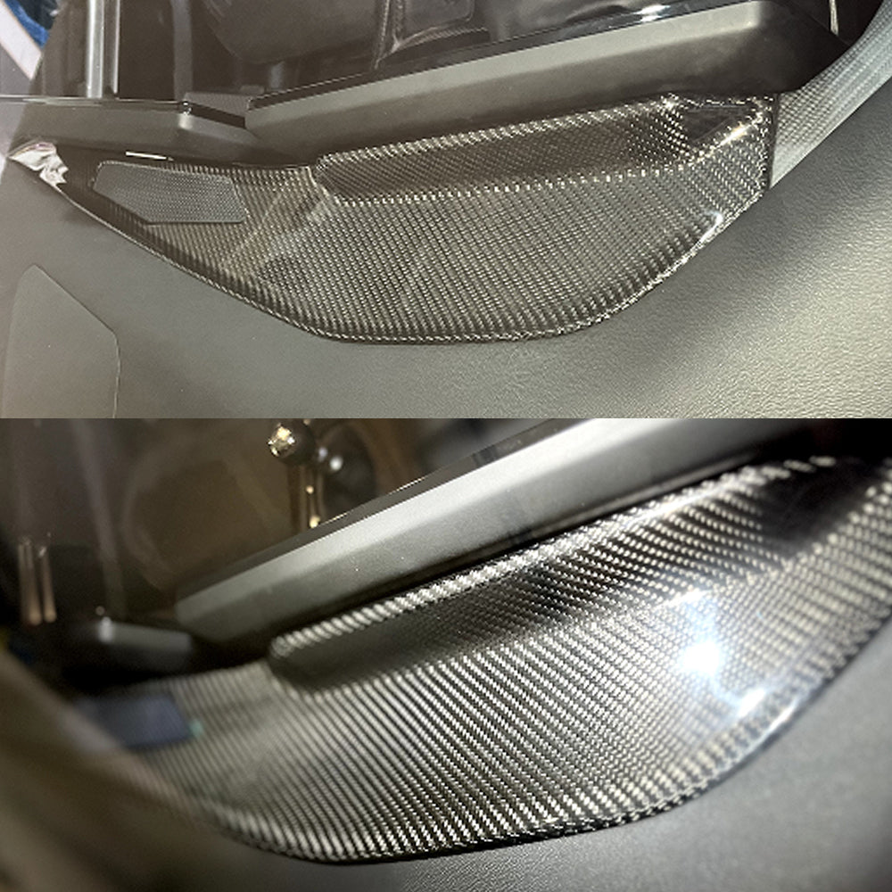 For Mustang S650 GT Dark horse Ecoboost Dashboard Trims Instrument Rear Panel Real Carbon Fiber