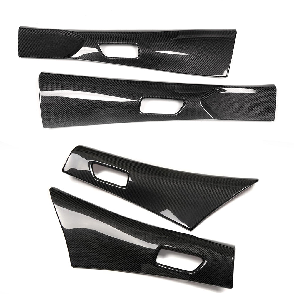 Dry Carbon Fiber Front Rear Door Armrest Upper Trim For Toyota GR Corolla GZEA14 2023 2024 2025, Inner Door Panel Decorative Covers