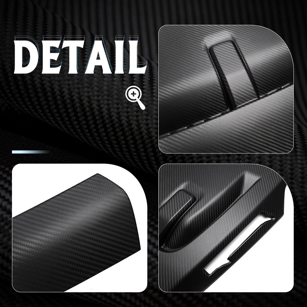 Real Carbon Fiber Car Hood Scoop Front Hood Vent Cover For Ford F-150 F150 Raptor 2021+