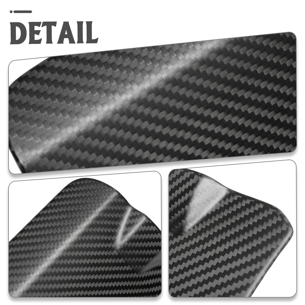 Genuine Carbon Fiber Fuel Tank Cover Trim Oil Gas Door Cap For Ford Bronco Raptor Wildtrak Outer Banks 2021 - 2025