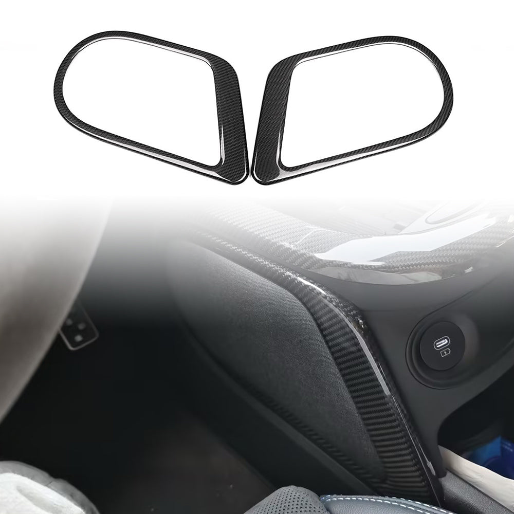 For Hyundai Ioniq 5 N 2023 2024 2025 Console Gear Shift Side Panel Trim Carbon Fiber Accessories
