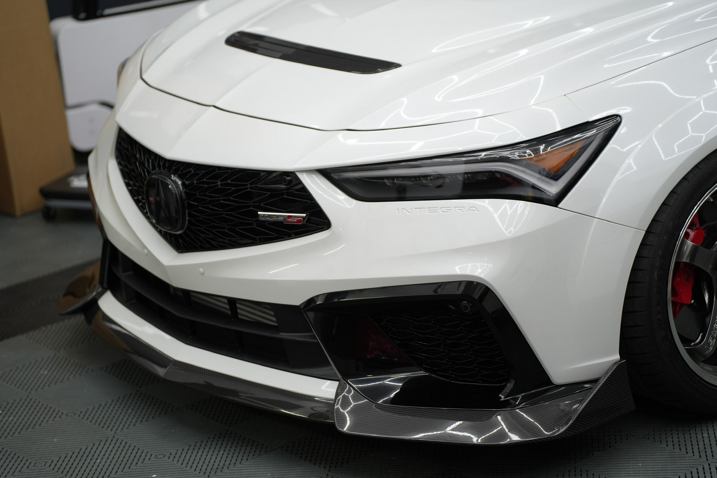 Real Dry Carbon Fiber Front Bumper Lip Spoiler For Acura Integra Type-S DE5 HRC 2023 2024 2025
