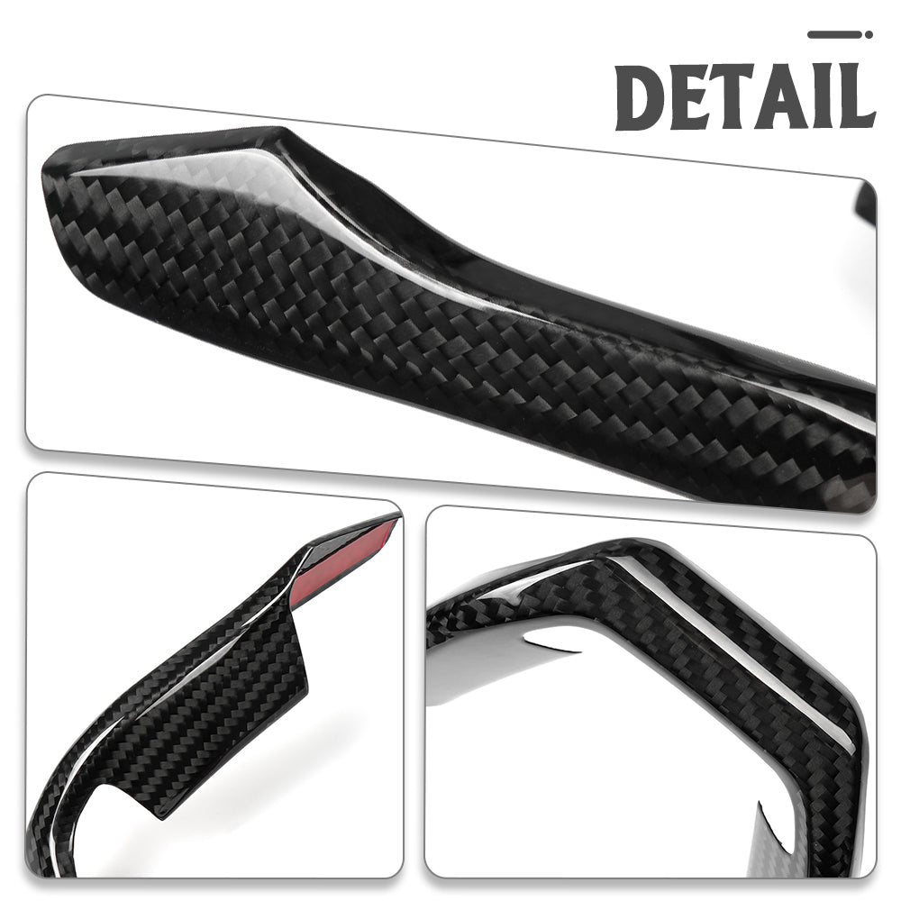 Dry Carbon Fiber Steering Wheel Cover Trim For Lotus Emira I4 V6 GT4 2022 2023 2024 2025