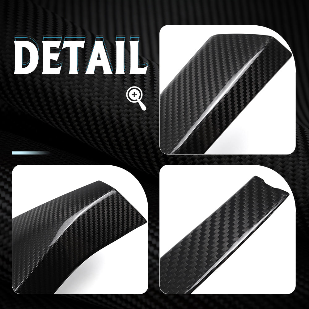 Dry Carbon Fiber Side Door Handle Spoiler Trims For Corvette C8 Z06 2020-2025, Carbon Sticker