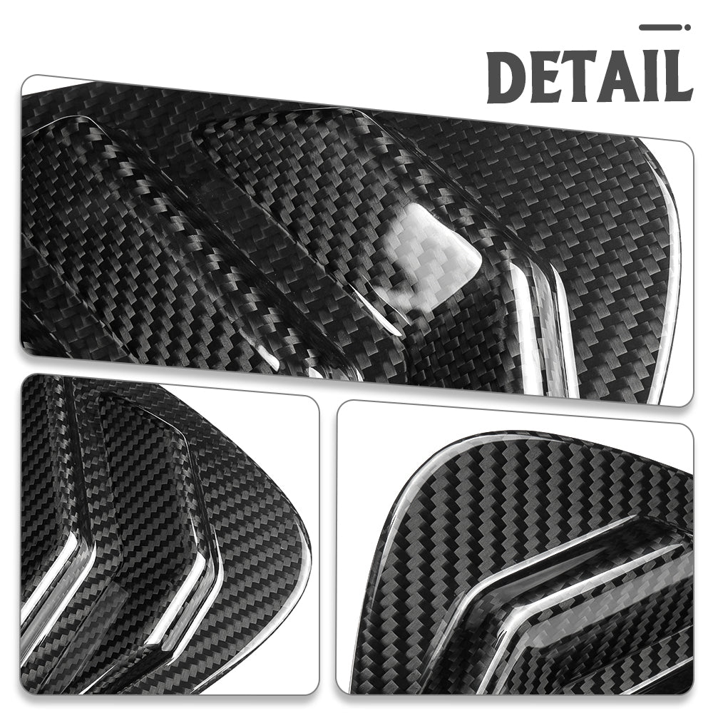 Dry Carbon Fiber Rear Window Louvers Trim For Lexus IS 300 350 500 F Sport 2021 -2025
