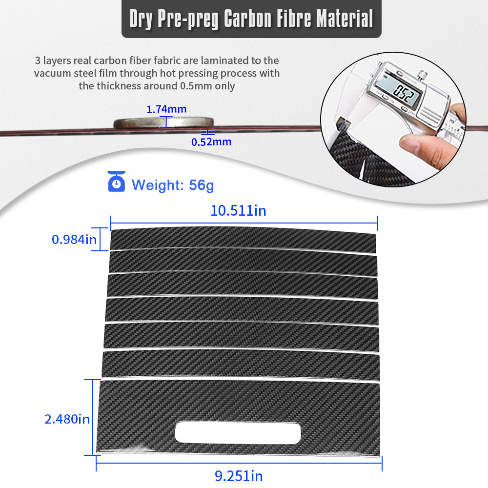 Authentic Carbon Fiber Gear Shift Storage Box Cover Trim For Mercedes Benz G Class G500 G550 G63 W463 W464 AMG 2025