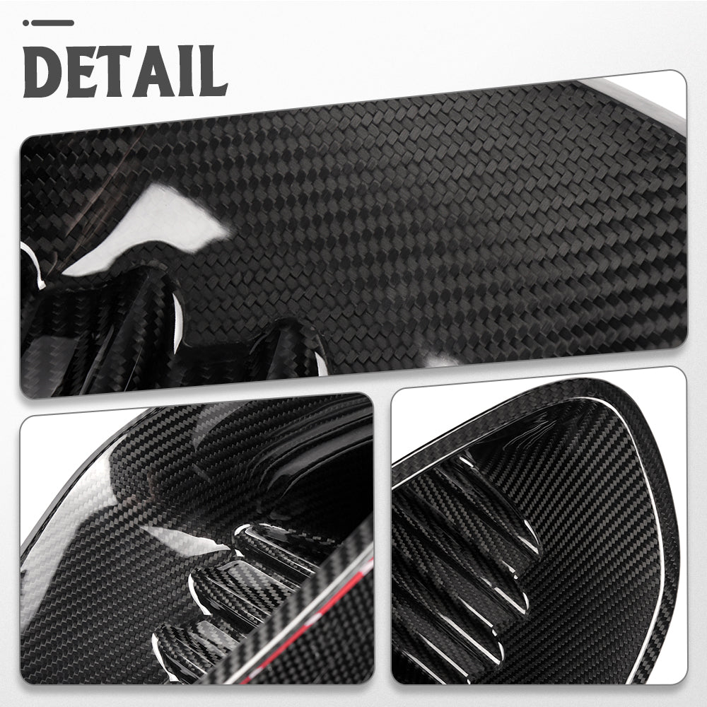 Real Carbon Fiber Rear Bumper Air Vent Cover Trim For Lotus Emira I4 V6 2022 2023 2024 2025