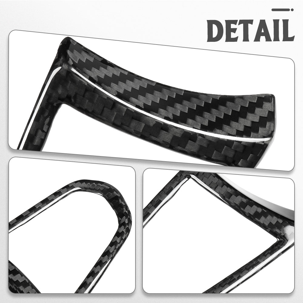 Real Carbon Fiber Steering Wheel Button Cover Trim For Lotus Emira I4 V6 2022 2023 2024 2025