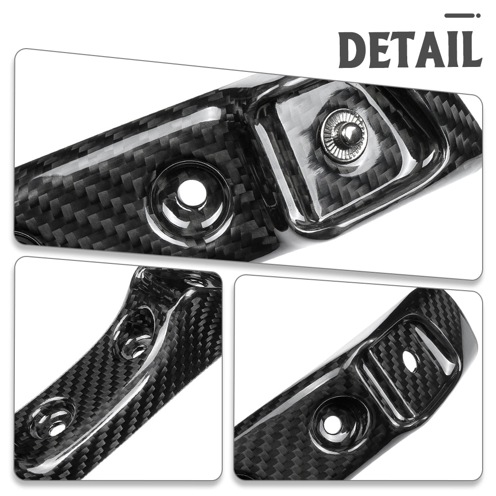 Dry Carbon Fiber Car Seat Belt Lock Cover Trim For Corvette C8 Stingray Coupe Convertible 2020 -Present, Replacement