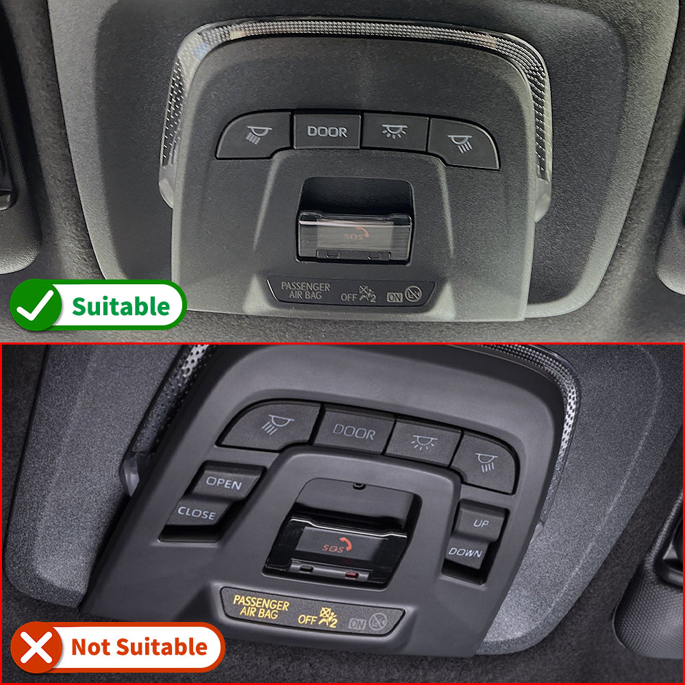 Dry Carbon Fiber Roof Reading Light Lamp Cover Trim For Toyota GR Corolla GZEA14 2023 2024 2025