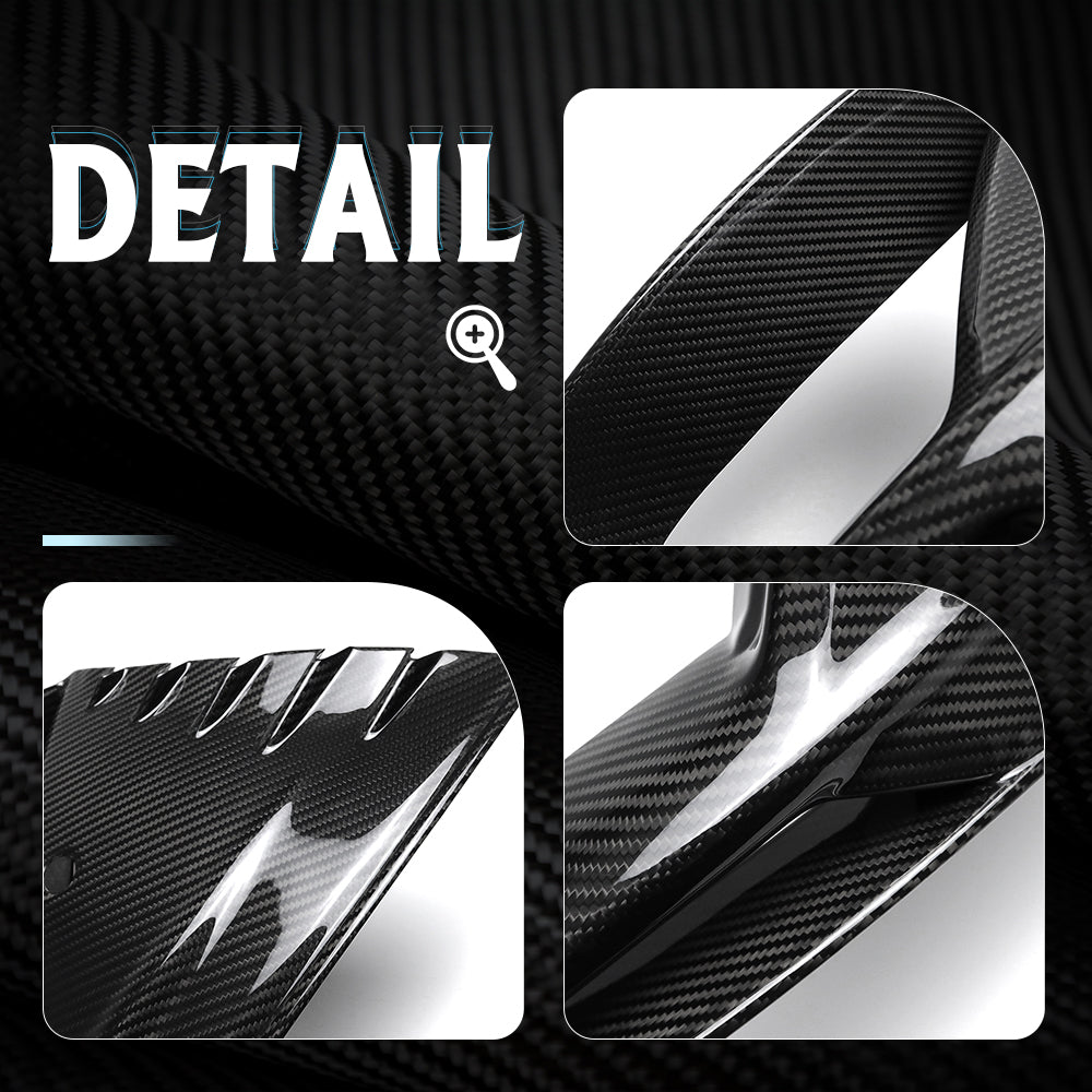Prepreg Dry Carbon Fiber Front Bumper Side Vent Trim For Lotus Emira I4 V6 2022 2023 2024 2025