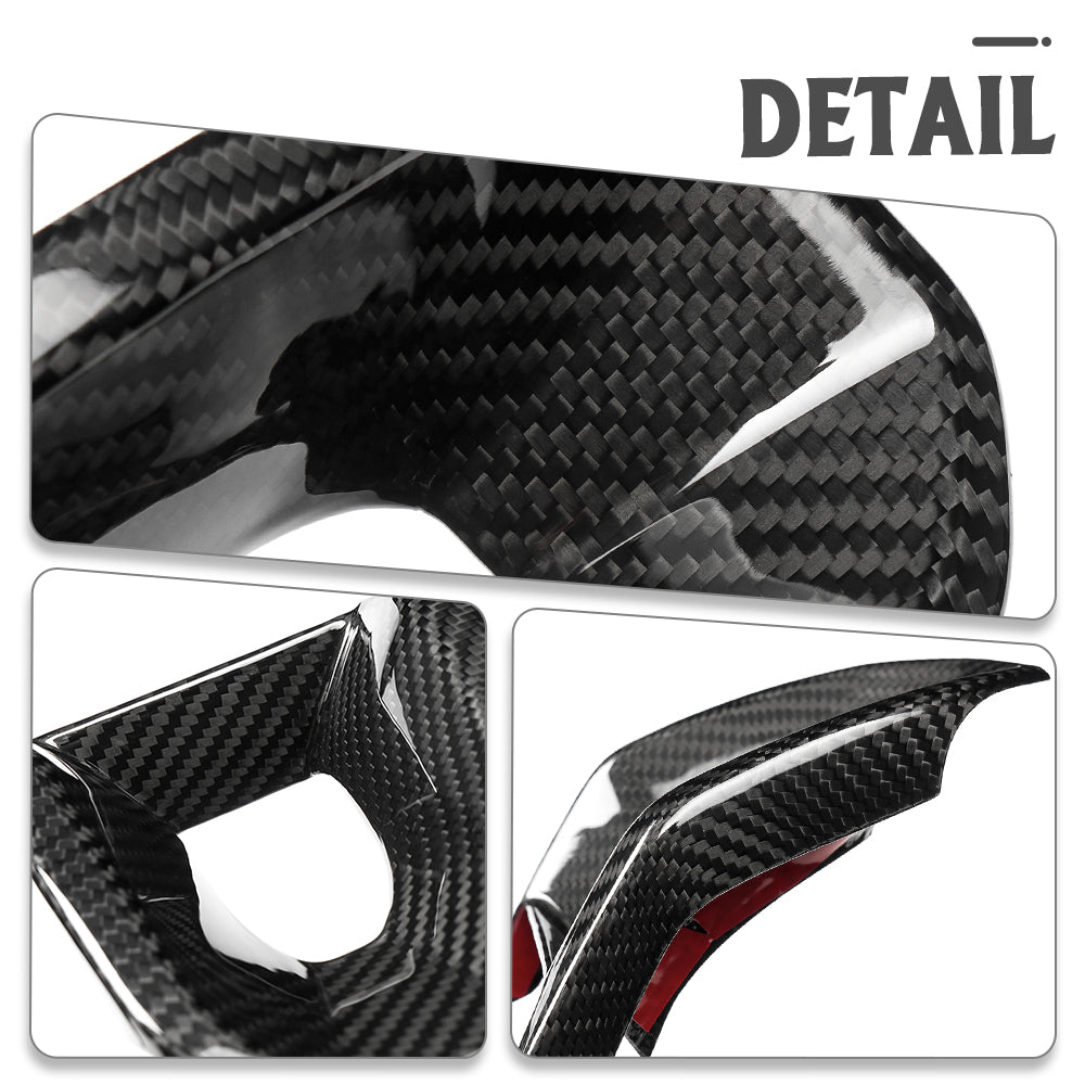DRY Carbon Fiber Steering Wheel Lower Cover Trim For Hyundai Ioniq 5N 2021 2022 2023 2024 2025