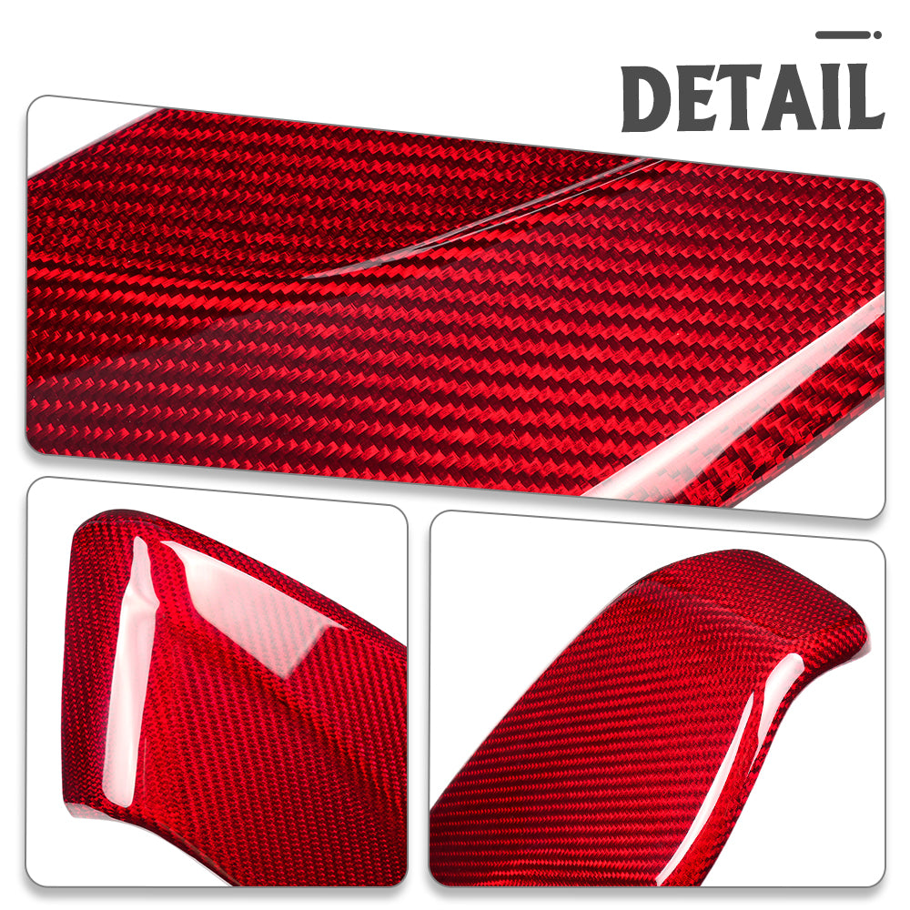 Dry Carbon Fiber Seat Belt Side Cover Trim For Corvette C8 Z51 Z06 Stingray Coupe Convertible 2020 - 2025