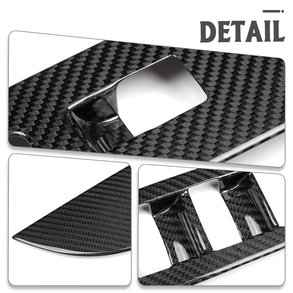 Dry Carbon Fiber Window Lift Switch Panel Cover Trim For Toyota GR Corolla GZEA14 2023 2024 2025