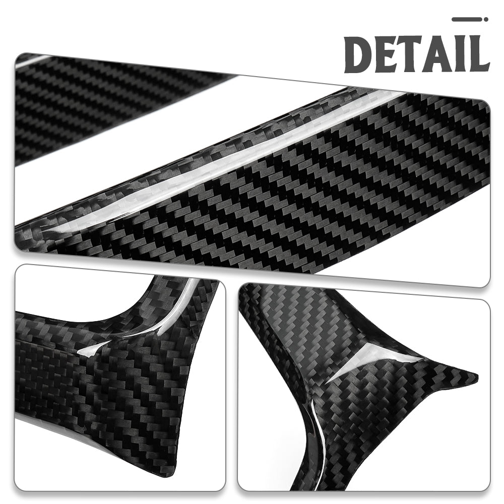 Dry Carbon Fiber Dash Instrument Surround Frame Cover For Toyota GR Yaris RS RZ Performance 2025 2026, Center Console Trim