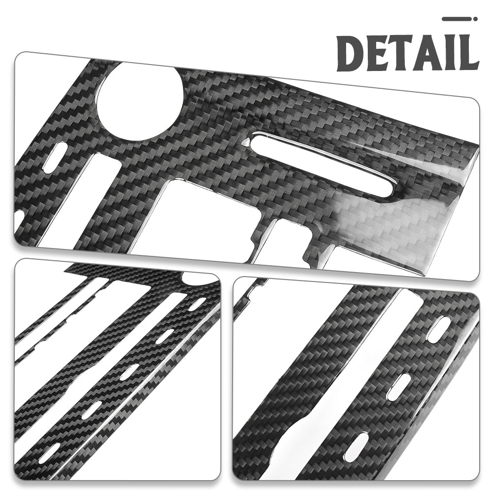 Real Carbon Fiber Center Console A/C Media Radio Button Panel For Lexus IS 300 350 500 F Sport 2021 -2025
