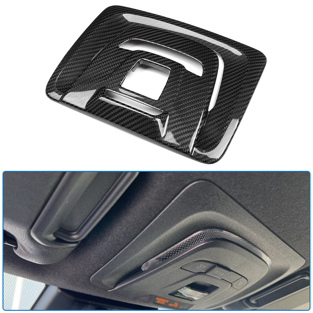 Dry Carbon Fiber Roof Reading Light Lamp Cover Trim For Toyota GR Corolla GZEA14 2023 2024 2025
