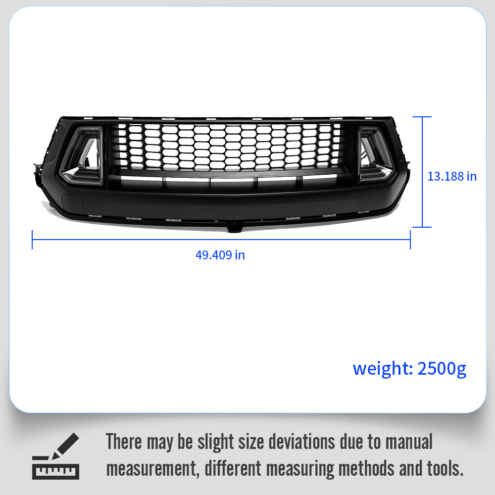 ABS Replacement Upper Grille With LED Light Air Intakes Front Bumper Grille For Ford Mustang S650 GT Ecoboost 2024+