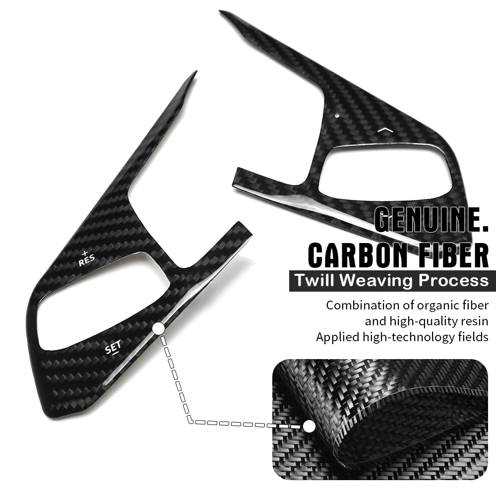 For Chevrolet Corvette C8 Stingray Convertible Coupe Z51 Z06 2024+ Facelift Steering Wheel Cover Trim Dry Carbon Fiber Accessories