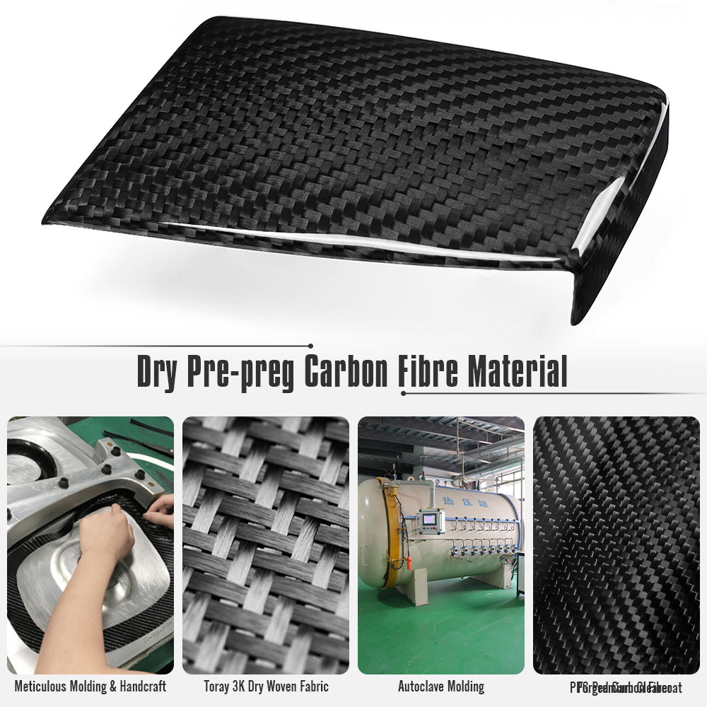 Dry Carbon Fiber Remote Touch Hand Rest Cover for Lexus LC LC500 LC500h 2018-2023, Center Console Trackpad Trim