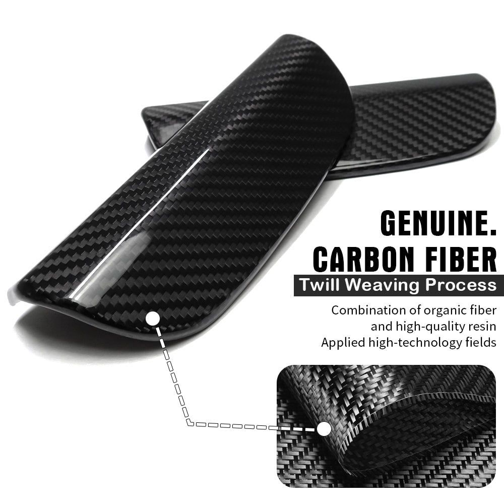 Genuine Carbon Fiber Seat Headrest Lower Trim Cover For Lotus Emira Sports Coupe V6 I4 2022 2023 2024 2025