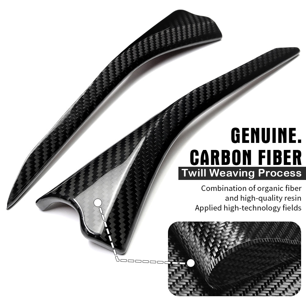 Dry Carbon Fiber Inner Door Upper Panel Trim For Corvette C8 Z51 Z06 Stingray 2020-2025