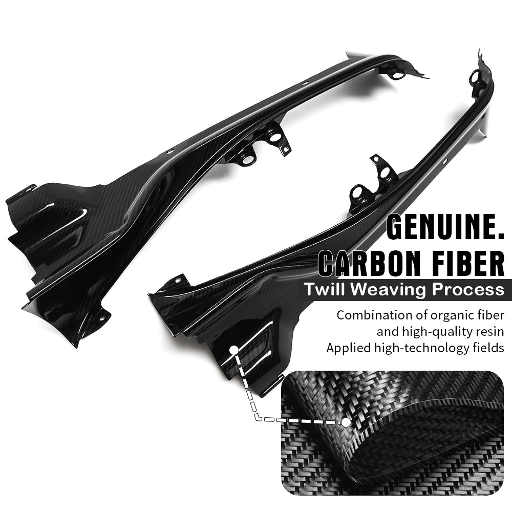 Dry Carbon Fiber Engine Bay Side Cover Trims For Lotus Emira V6 MT Sports 2022 2023 2024 2025