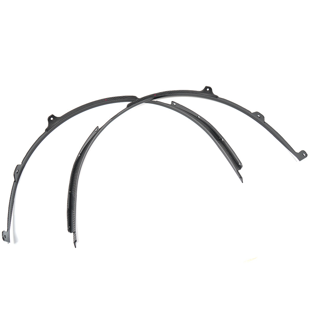 ABS Plastic, Front Wheel Eyebrow Fender Trim for Ford Mustang S650 GT Darkhorse 2024 2025, Car Wheel Arch Covers