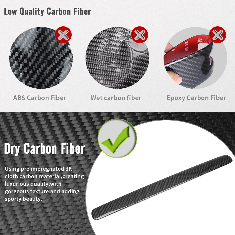Real Carbon Fiber Co-pilot Glove Box Handle Trim For Mercedes Benz G500 G63 W463A W464 AMG 2019-2025