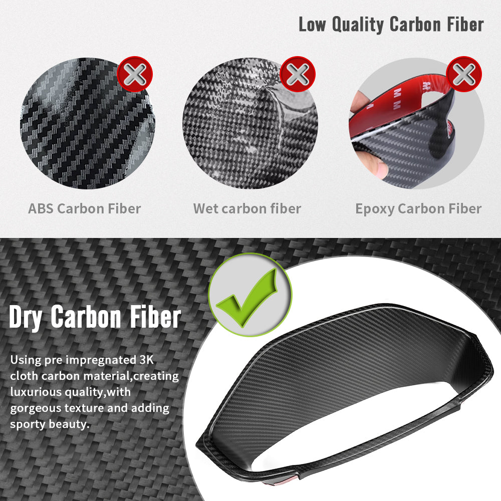 Real Carbon Fiber Dashboard Hood Speedometer Cover For Acura Integra Type S A-spec 2022+