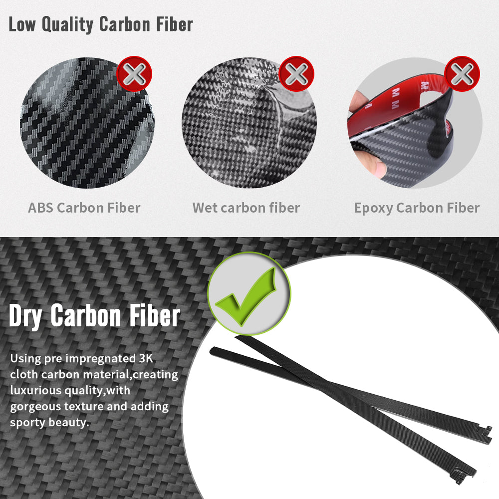 Dry Carbon Fiber Side Skirt Body Kit for Toyota GR Yaris Hatchback 2025 2026, Side Extension Splitter Lip, Car Rocker Panels