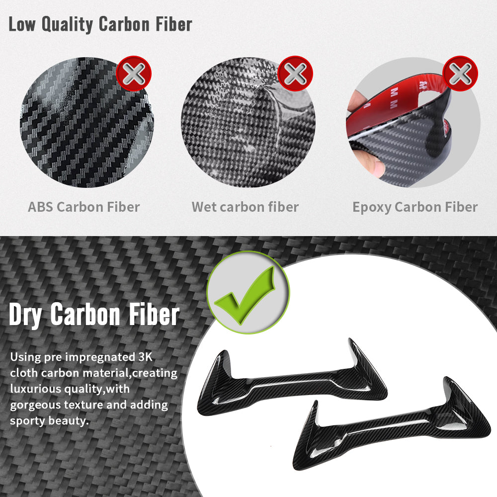 Dry Carbon Fiber Front Seat Headrest Lower Trim Panel For Toyota GR Corolla GZEA14 2023 2024 2025