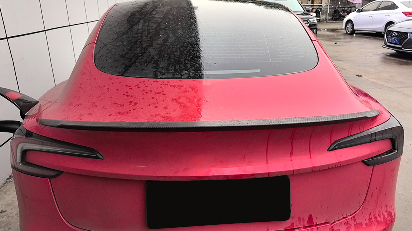 For Tesla Model 3 Highland 2024+ Performance Version Spoiler Wing Dry Carbon Fiber Exterior Accessories