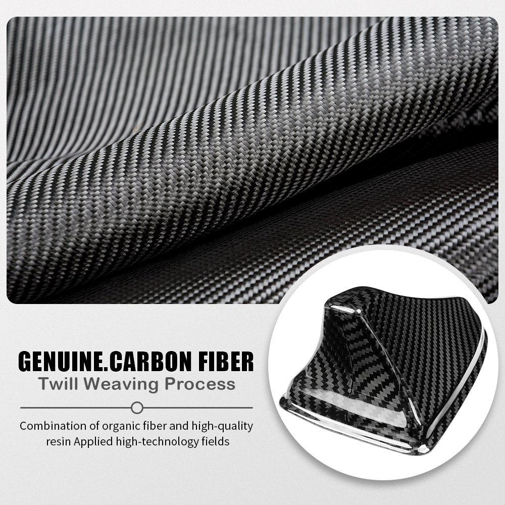 Dry Carbon Fiber Car Roof Antenna Cover Trim For Genesis G70 Prestige IK Sport Advanced 2017 - 2025, Exterior Decor
