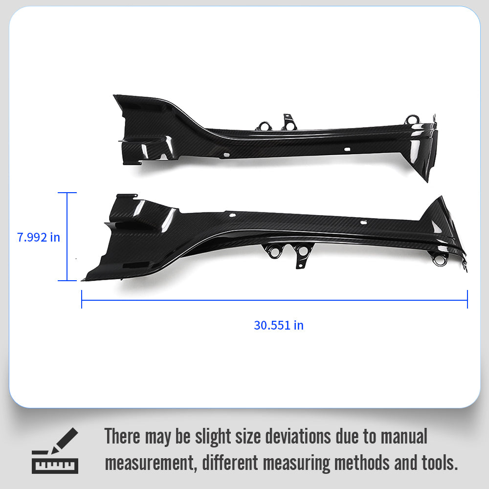 Dry Carbon Fiber Engine Bay Side Cover Trims For Lotus Emira V6 MT Sports 2022 2023 2024 2025