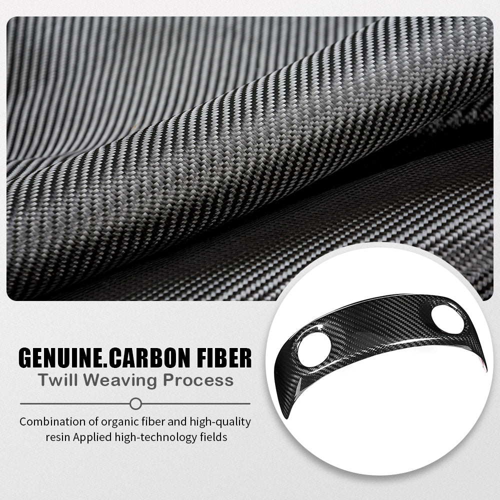 True Carbon Fiber Rear Seat USB Charge Cover Trim For Hyundai Ioniq 5 N 2023 2024 2025