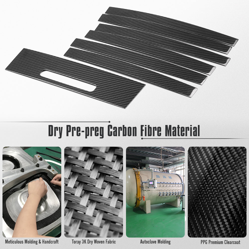 Authentic Carbon Fiber Gear Shift Storage Box Cover Trim For Mercedes Benz G Class G500 G550 G63 W463 W464 AMG 2025