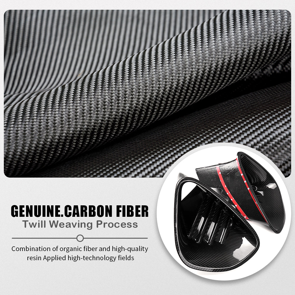 Real Carbon Fiber Rear Bumper Air Vent Cover Trim For Lotus Emira I4 V6 2022 2023 2024 2025