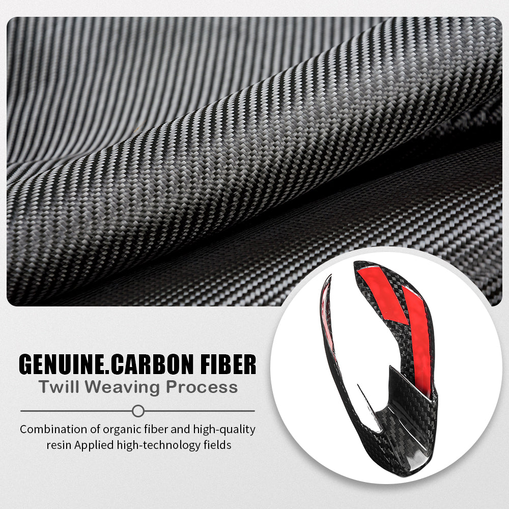 Genuine Dry Carbon Fiber Gear Shift Knob Trim For BMW M3 M4 X3M X4M X5M X6M M Performance G80 G82 G83 G87 F95 F96 F97 F98 2021 2022 2023 2024 2025