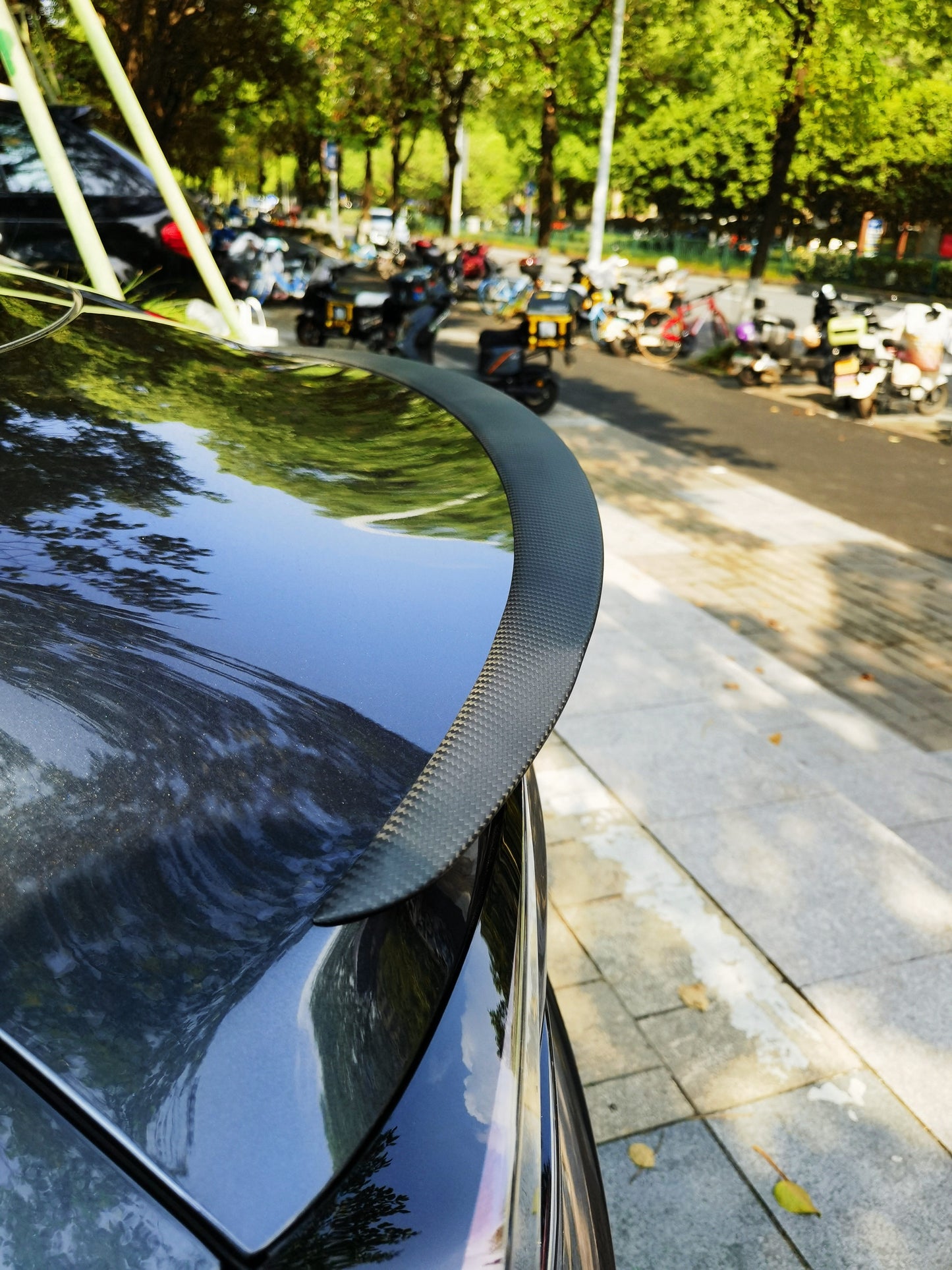For Tesla Model 3 Highland 2024+ Performance Version Spoiler Wing Dry Carbon Fiber Exterior Accessories