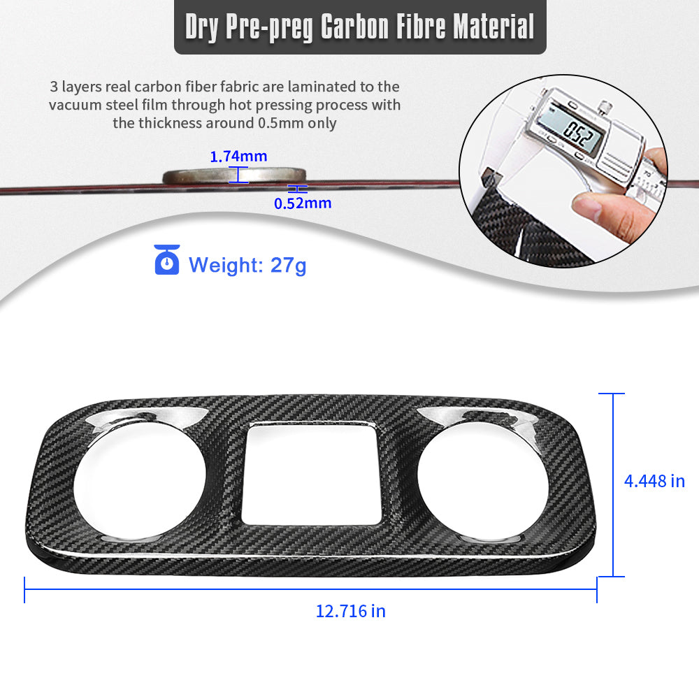 Real Carbon Fiber Center Console Air Vent Cover Trim For Mercedes Benz G Class G500 G550 G63 W463A W464 2019-2025