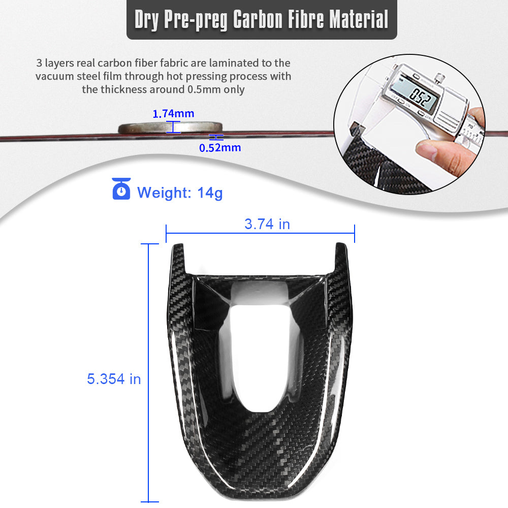 DRY Carbon Fiber Steering Wheel Lower Cover Trim For Hyundai Ioniq 5N 2021 2022 2023 2024 2025