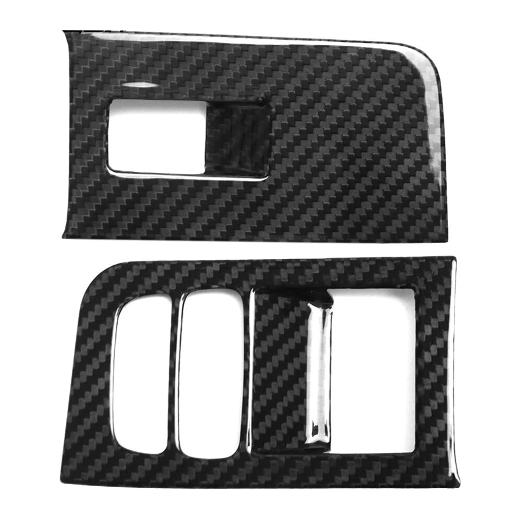 Real Carbon Fiber Door Window Lift Switch Panel Cover Trim For Lotus Emira I4 V6 2022 2023 2024 2025