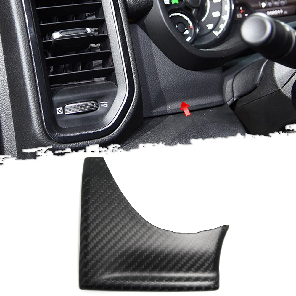 Real Carbon Fiber Dashboard Cover For Dodge Ram 1500 TRX Limited Laramie Rebel 2019-2023