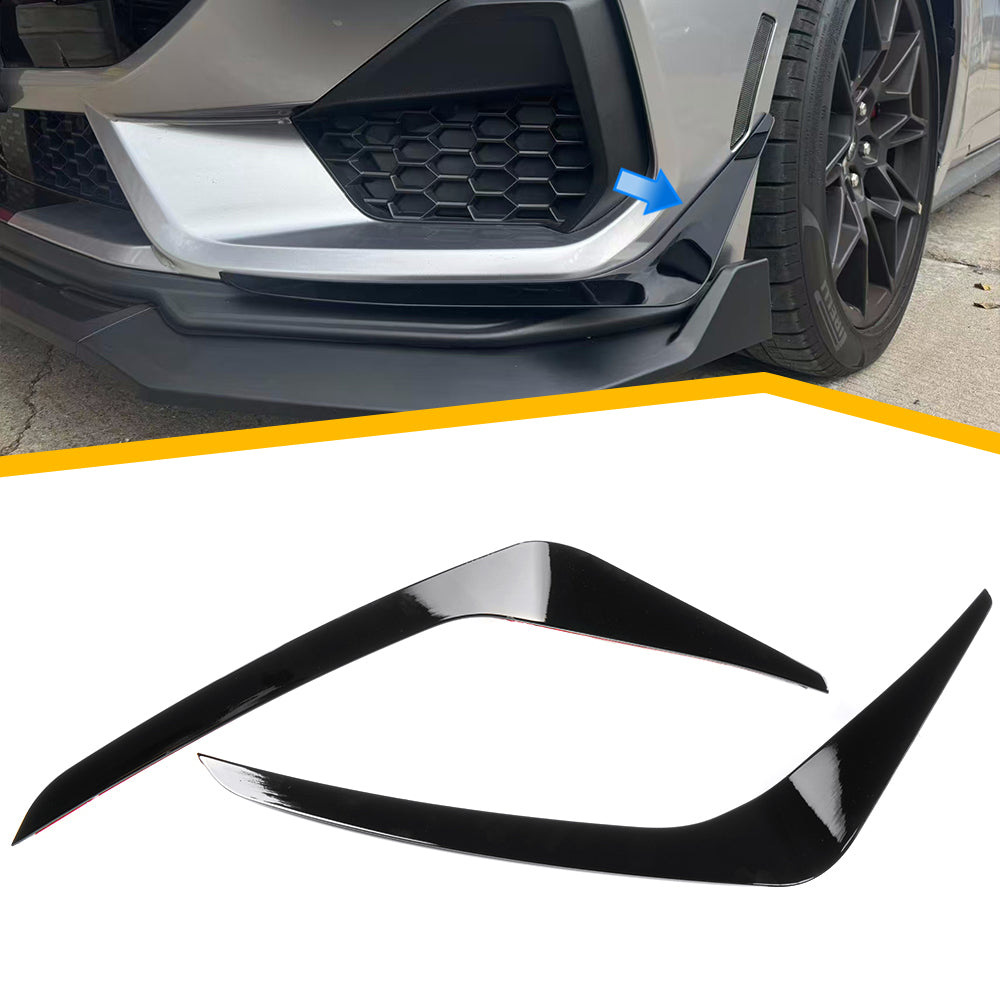 For Mustang S650 GT 2024+ Front Bumper Corner Splitter Trims ABS
