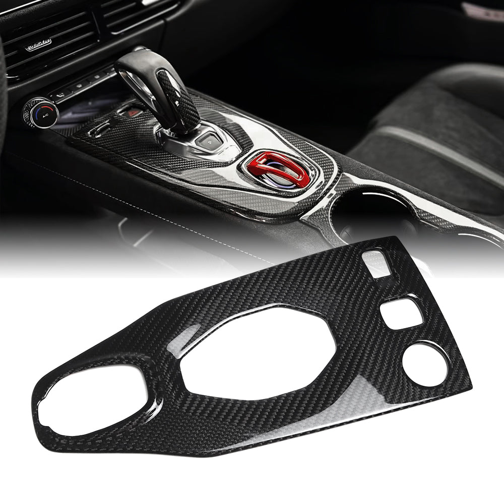 AT Gear Shift Panel Cover Trim For Lotus Emira V6 GT4 Convertible HTC 2022 2023 2024 2025, Real Dry Carbon Fiber Material