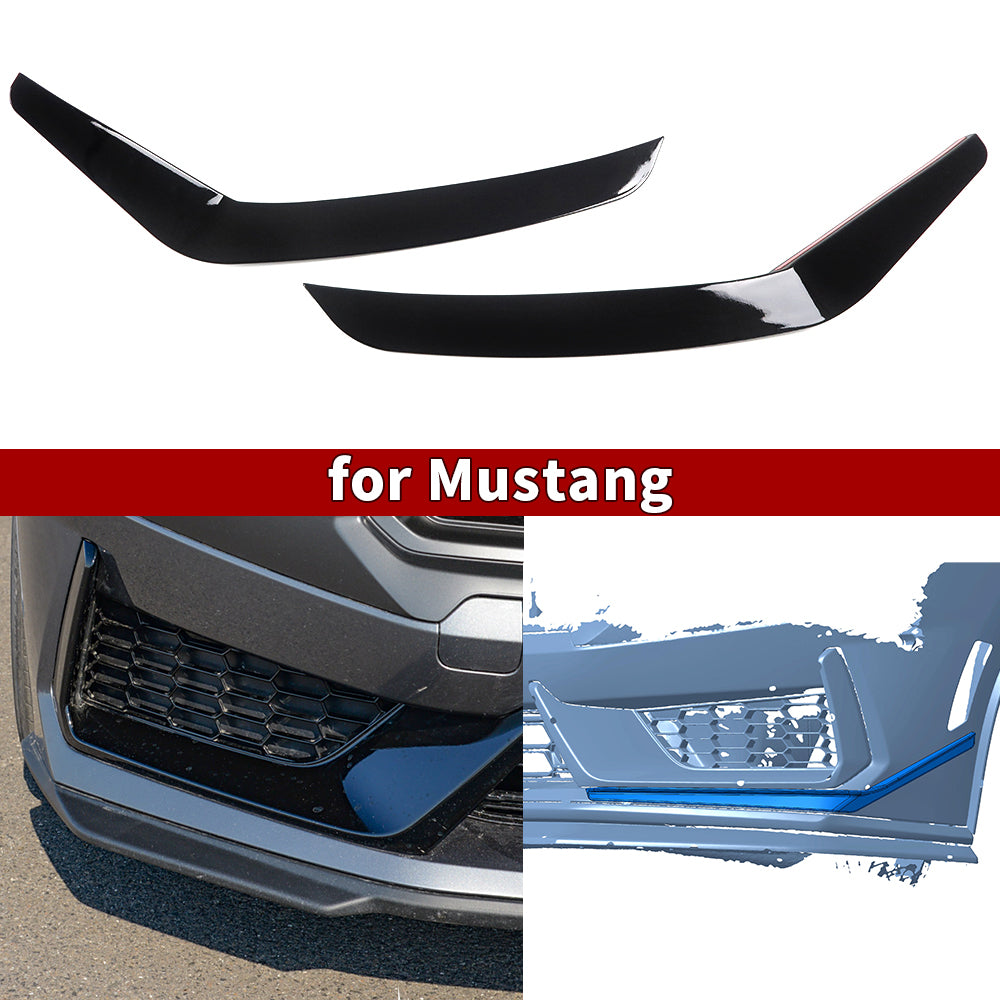 For Mustang S650 Dark Horse 2024+ Front Bumper Corner Splitter Trims ABS