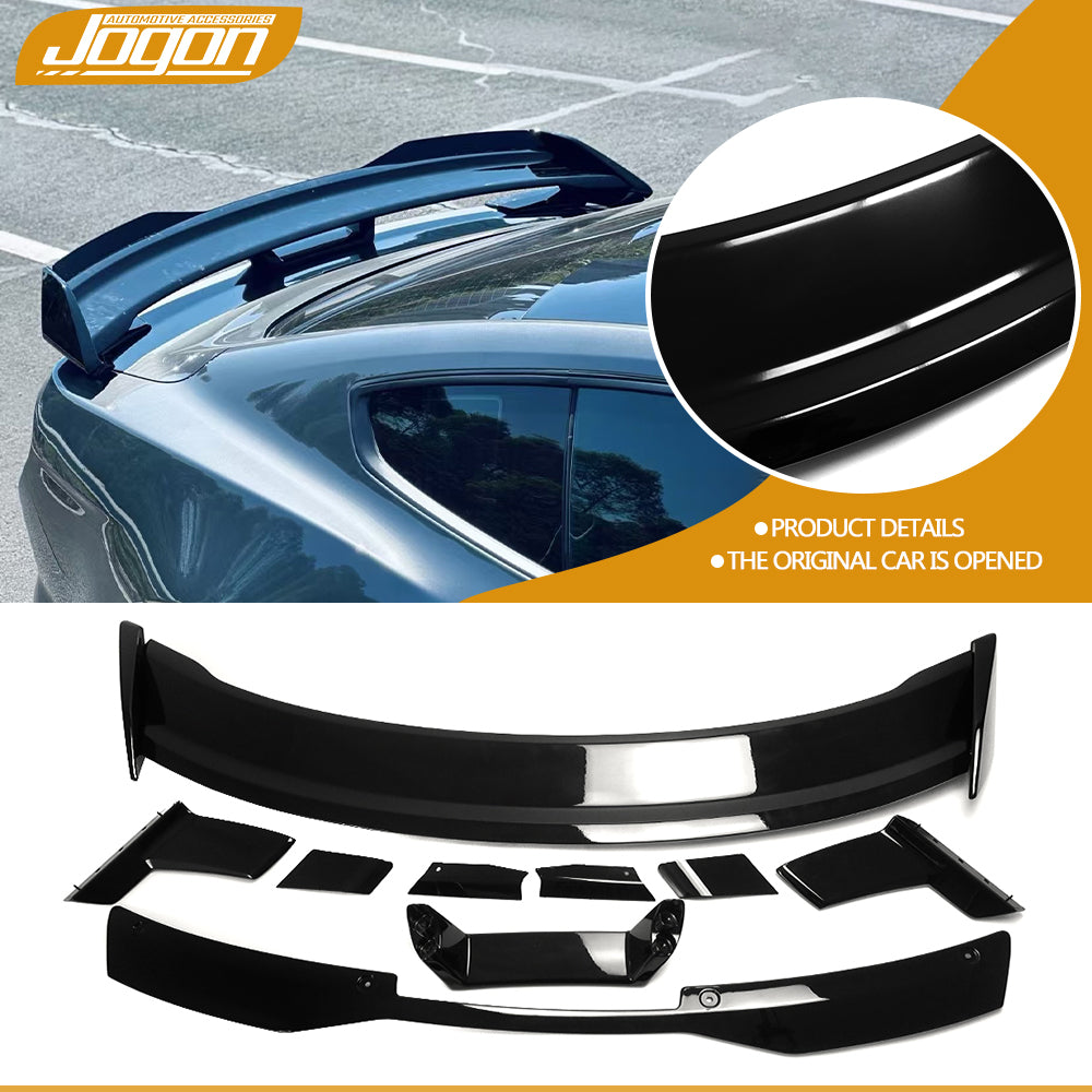 For Ford Mustang GT EcoBoost S550 Shelby GT350 2015-2023 V8 Rear Trunk Spoiler Splitter ABS