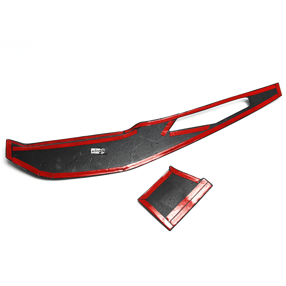 For Mustang S650 GT Dark horse Ecoboost Dashboard Trims Instrument Rear Panel Real Carbon Fiber