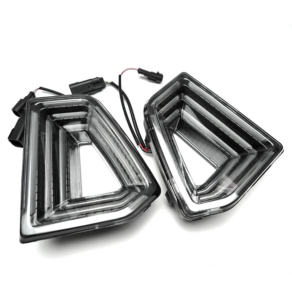 ABS Replacement Upper Grille With LED Light Air Intakes Front Bumper Grille For Ford Mustang S650 GT Ecoboost 2024+